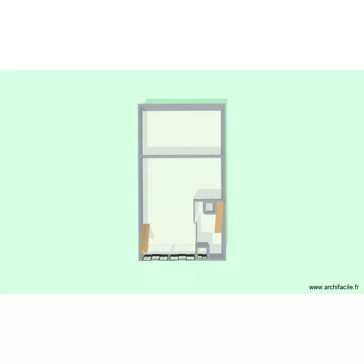 MASSAR RDZ1. Plan de 4  et 240 m²