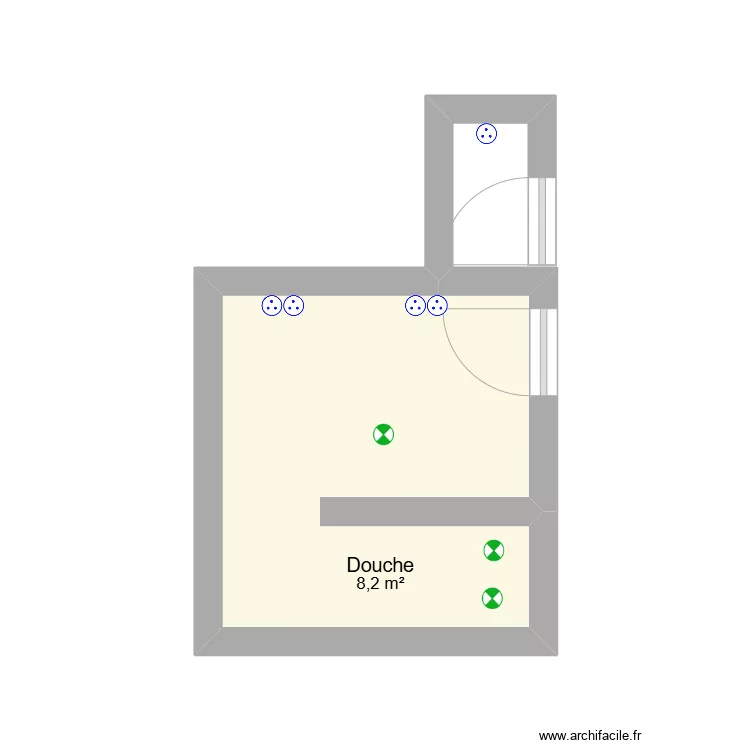 cartier sdb. Plan de 