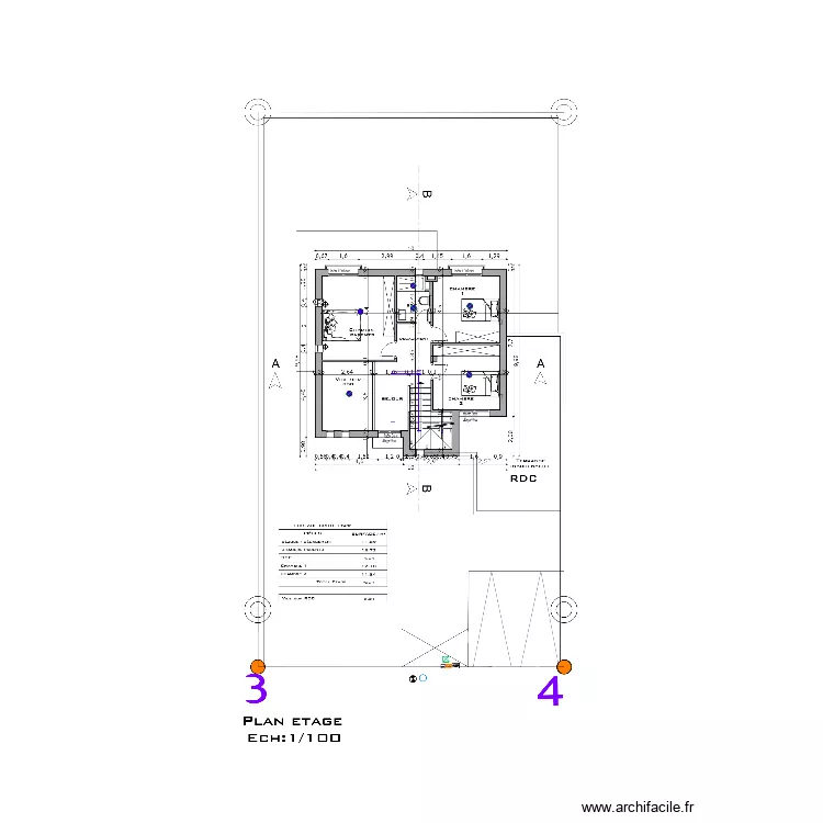 plan etage lampe nidal. Plan de 