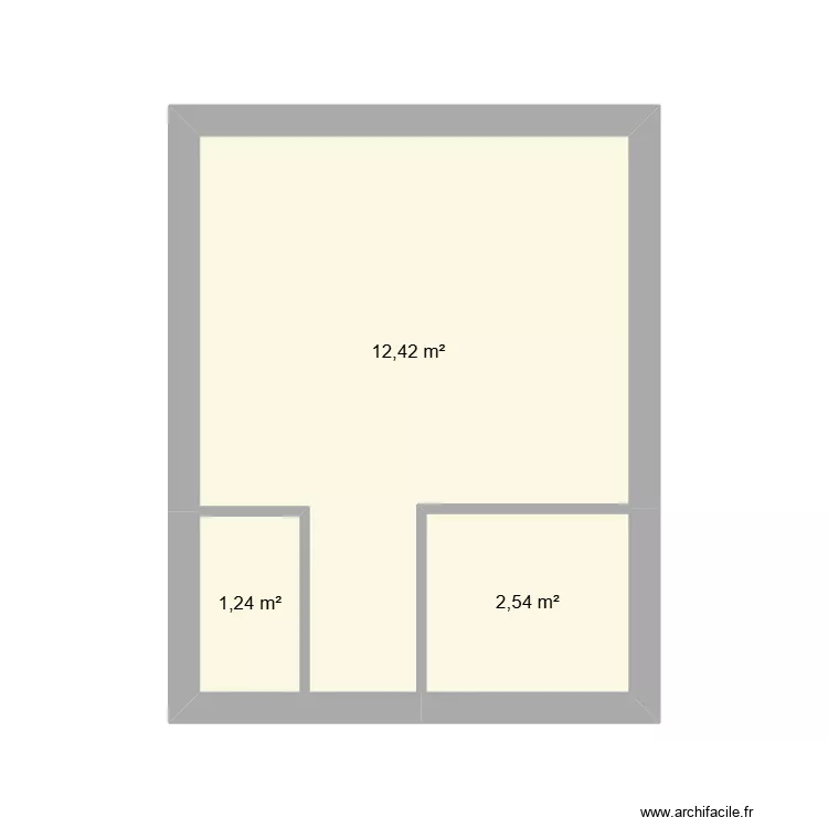 LA1 prj. Plan de 3  et 16 m²