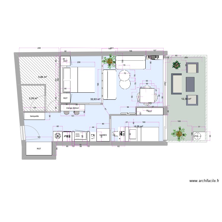 EX SAGE INVESTISEMENT LOCA. Plan de 0 pièce et 0 m2