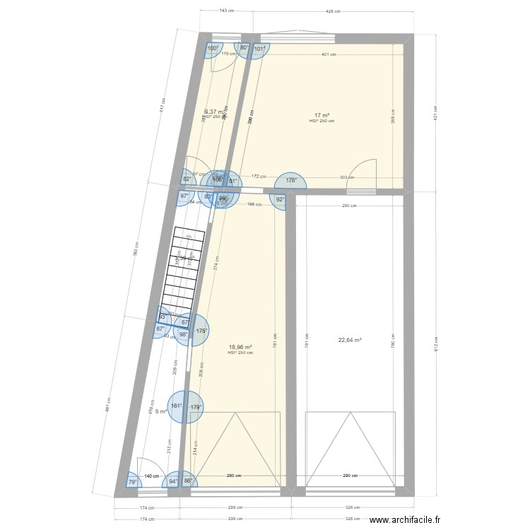 RENOVATION MAISON N°12. Plan de 6 pièces et 71 m2