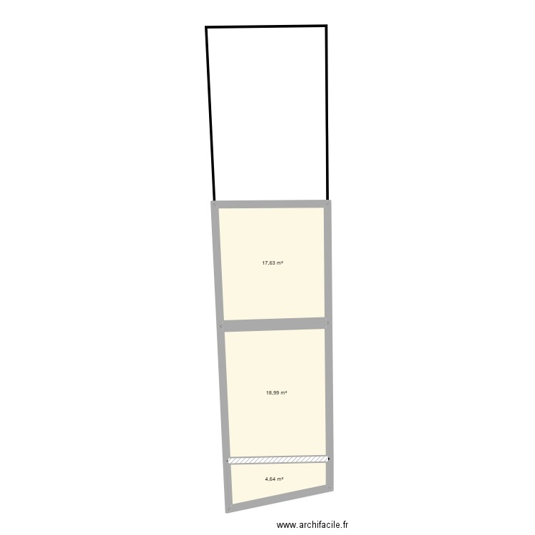 002. Plan de 3 pièces et 41 m2