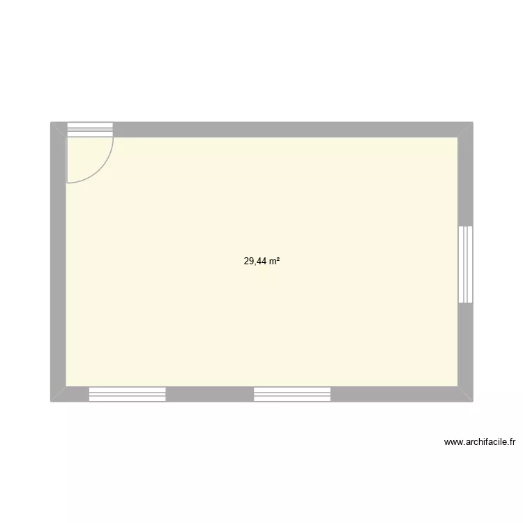 Pal salle de dégustation. Plan de 1 et 29 m² Pal salle de dégustation. Plan de 1 et 29 m²