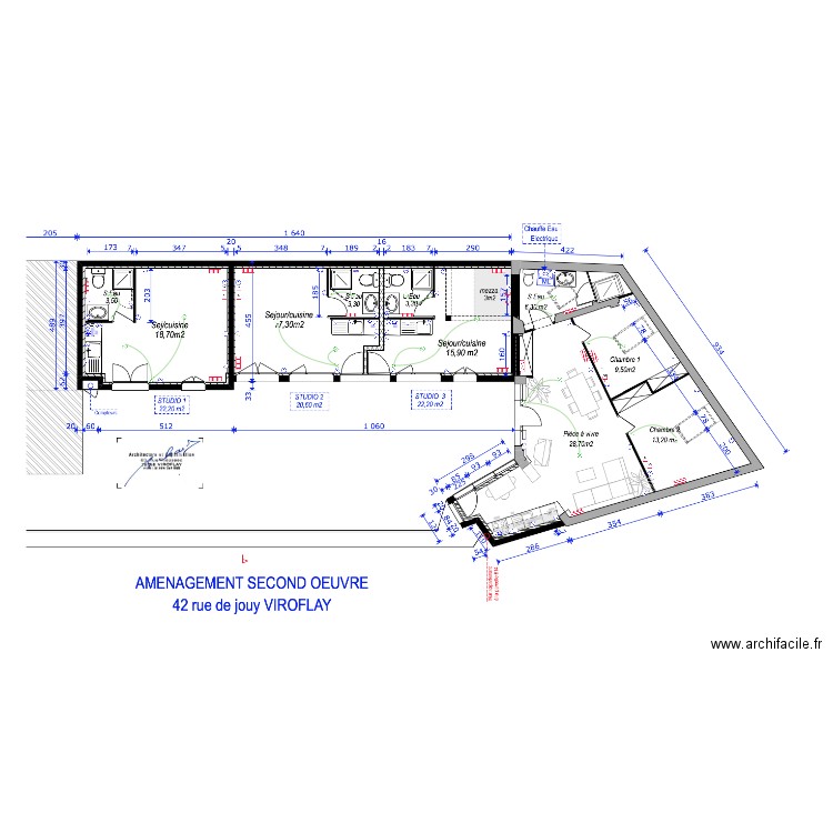 Viroflay Jouy. Plan de 0 pièce et 0 m2