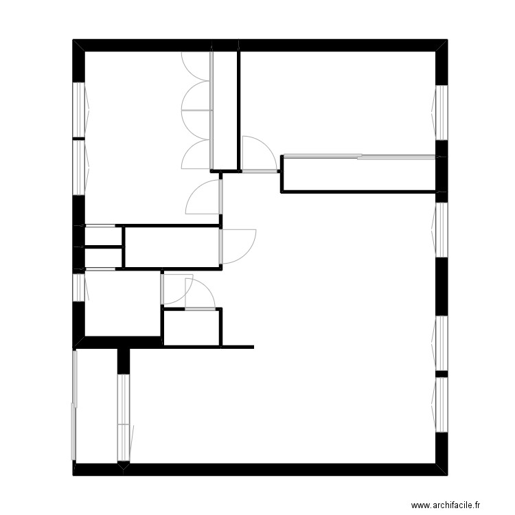 Vette. Plan de 11 pièces et 91 m2