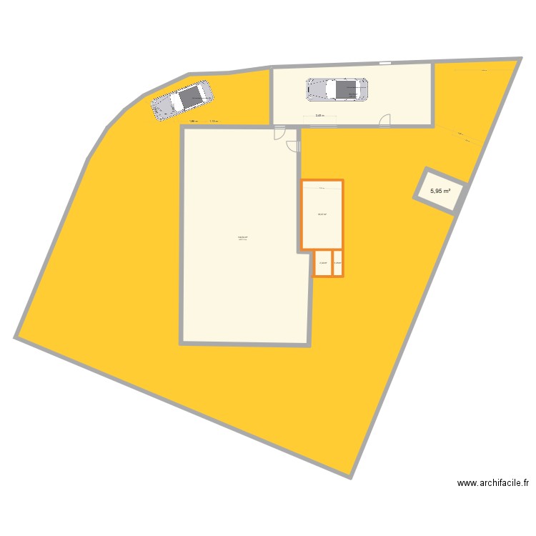 sp3c clôture garage 2 03 04 2025. Plan de 6 pièces et 216 m2