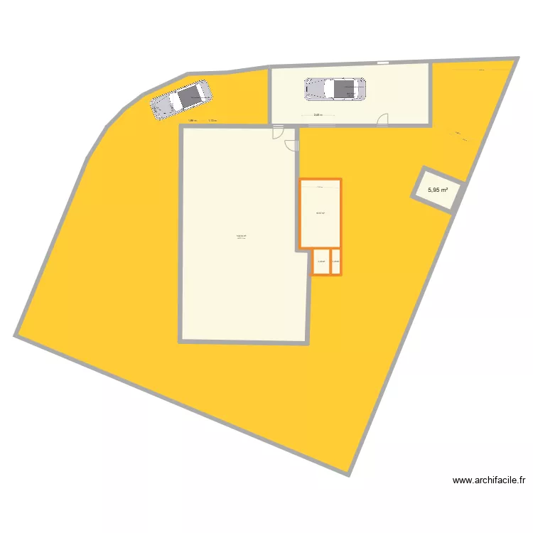 sp3c cl&ocirc;ture garage 2 03 04 2025. Plan de 