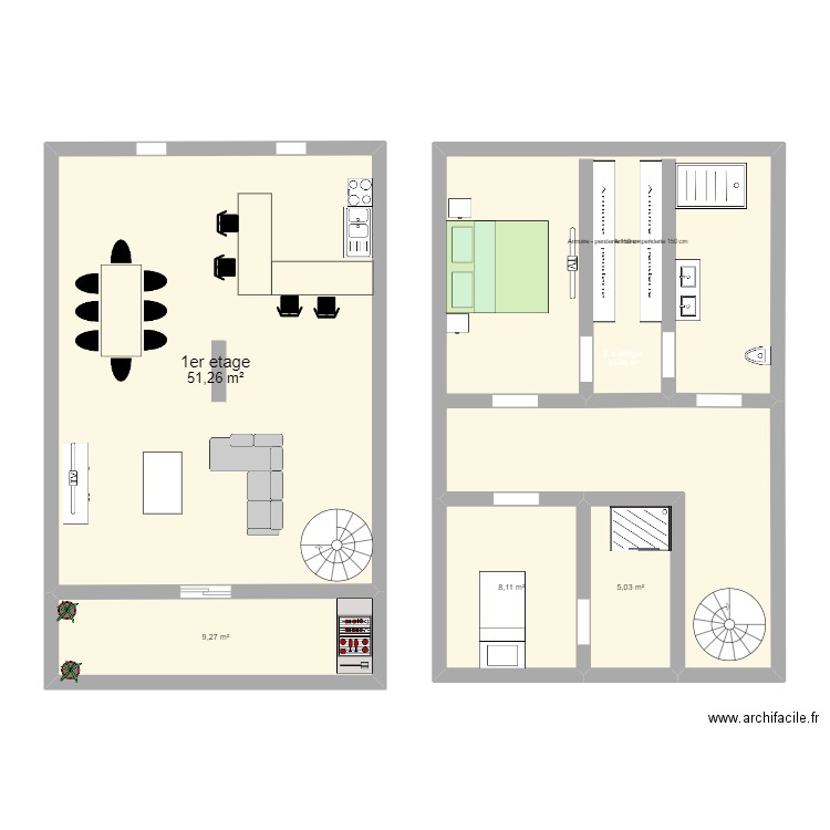 maison. Plan de 0 pièce et 0 m2