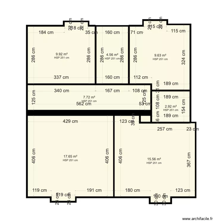 CHAUVIN ORIGINAL. Plan de 8  et 68 m²