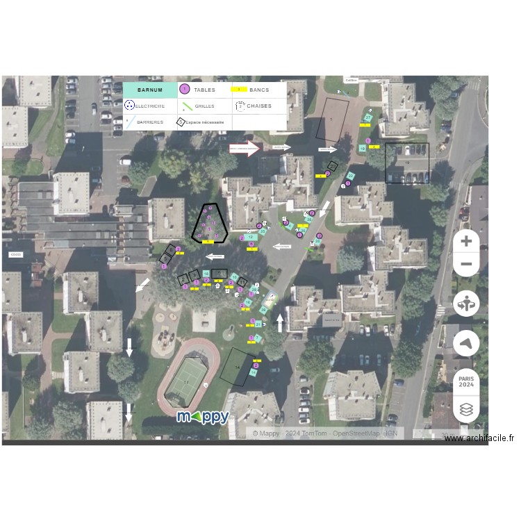 FËTE DE QUARTIER. Plan de 0 pièce et 0 m2