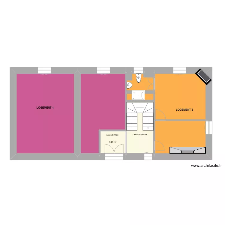 CUIRASSIERS 2 RDC. Plan de CUIRASSIERS 2 RDC. Plan de