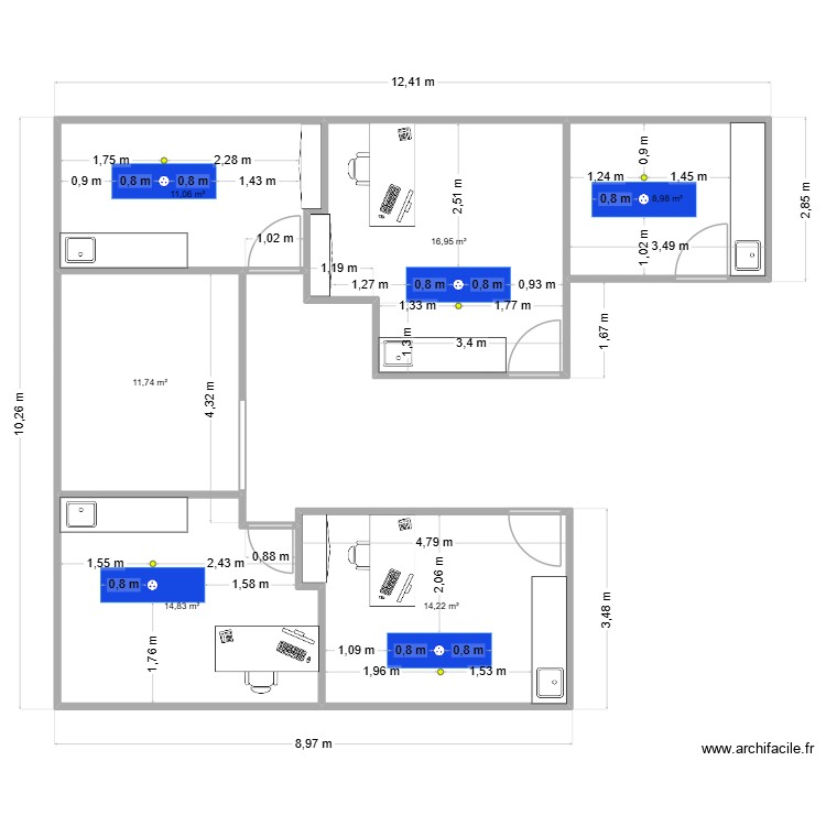 Dr LASSERRE. Plan de 0 pièce et 0 m2