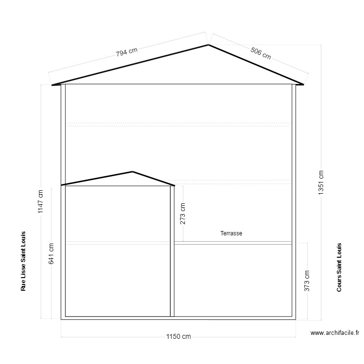 11 cours Saint Louis Elevation. Plan de 0 pièce et 0 m2
