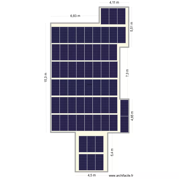 DOMINIQUE. Plan de 1  et 191 m²