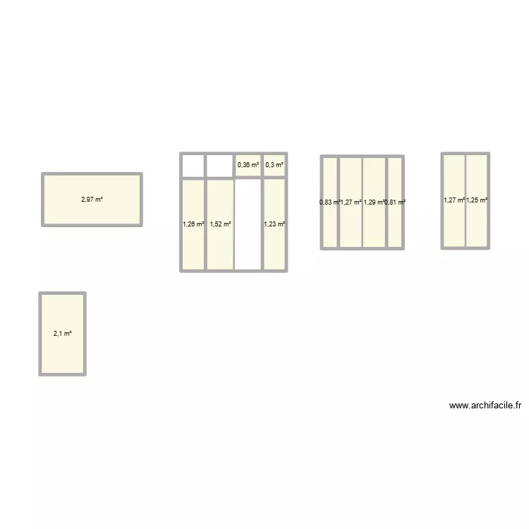 Portes1. Plan de 13 Pièces et 16 m² Portes1. Plan de 13 Pièces et 16 m²
