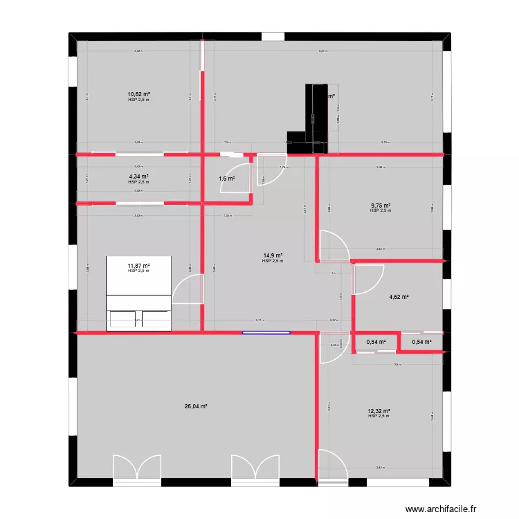 appartement plans 9. Plan de 12  et 117 m²