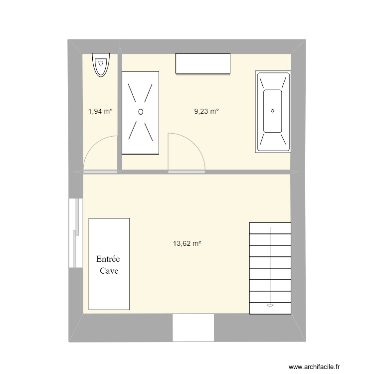 Rez de chauss&eacute;e. Plan de 0 pièce et 0 m2
