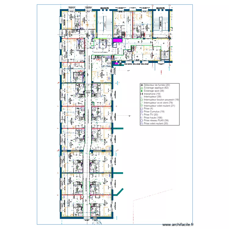 Implantation ELEC R+1 ORANGE Indice 2 - 3-10-2023. Plan de 