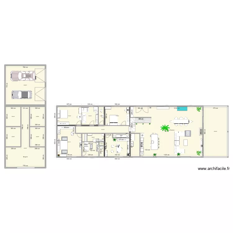 Villa Tarzan 35 test. Plan de 