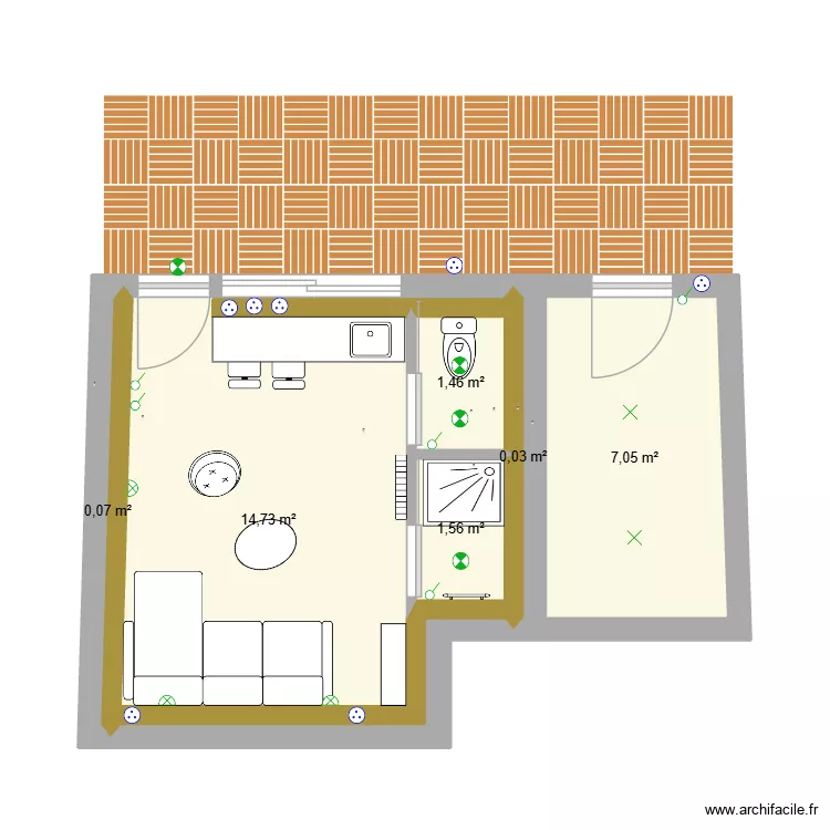 Atelier St Aubin. Plan de 