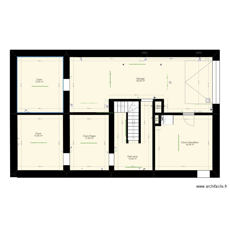 cave. Plan de 0 pièce et 0 m2
