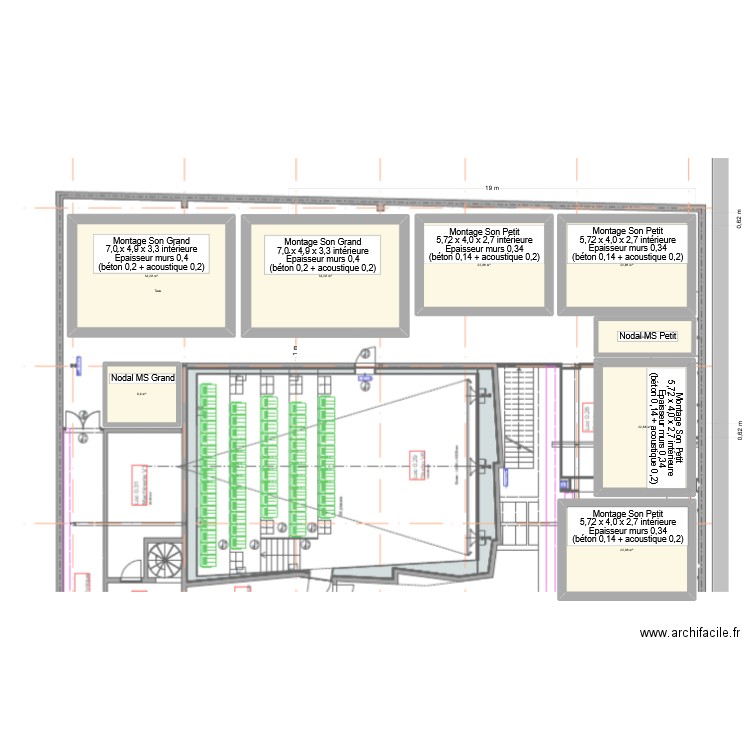 Studio Montage Son etude 2025 Igor. Plan de 8 pièces et 176 m2