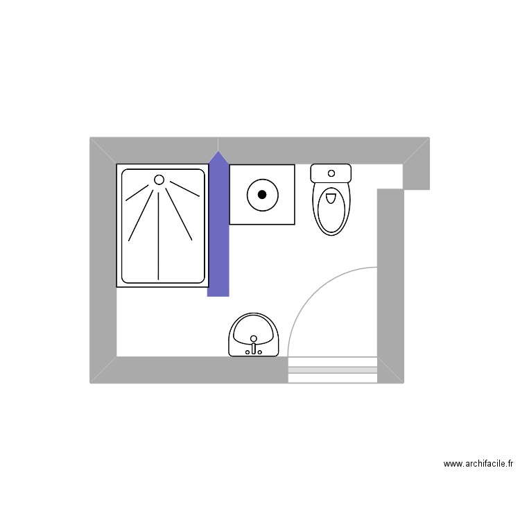Salle de bain. Plan de 0 pièce et 0 m2