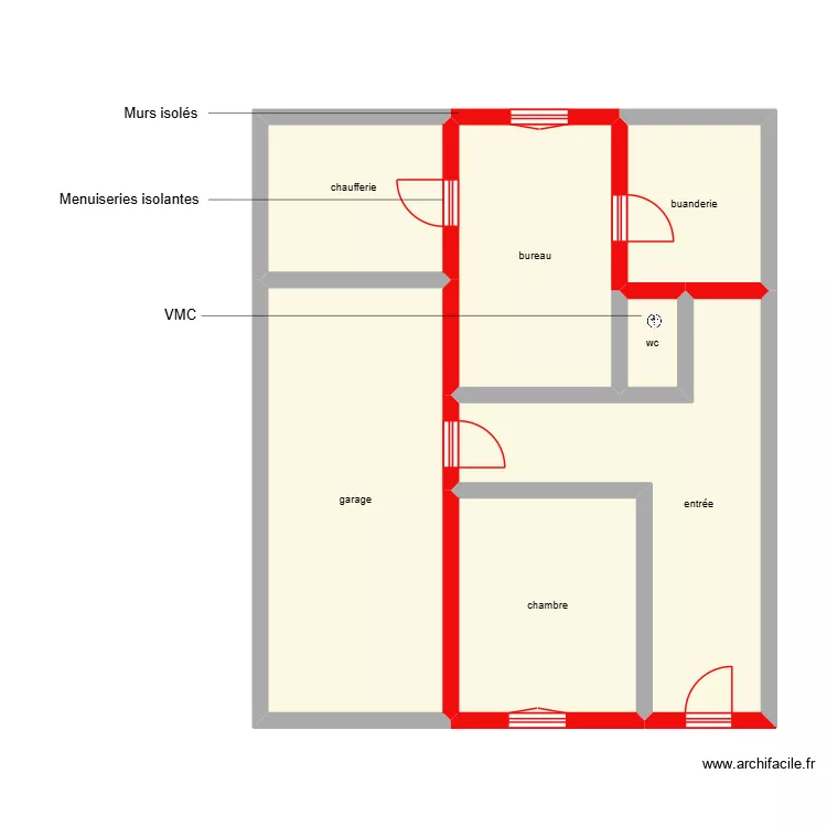 DEBROUST rdc étape 1. Plan de 7 et 78 m² DEBROUST rdc étape 1. Plan de 7 et 78 m²