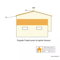 Plan fa&ccedil;ade Ouest