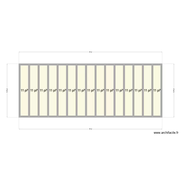 MUR DE GAUCHE. Plan de 