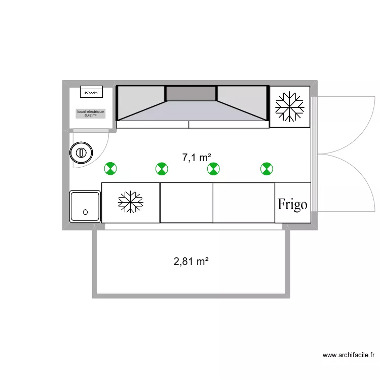 local snack. Plan de 