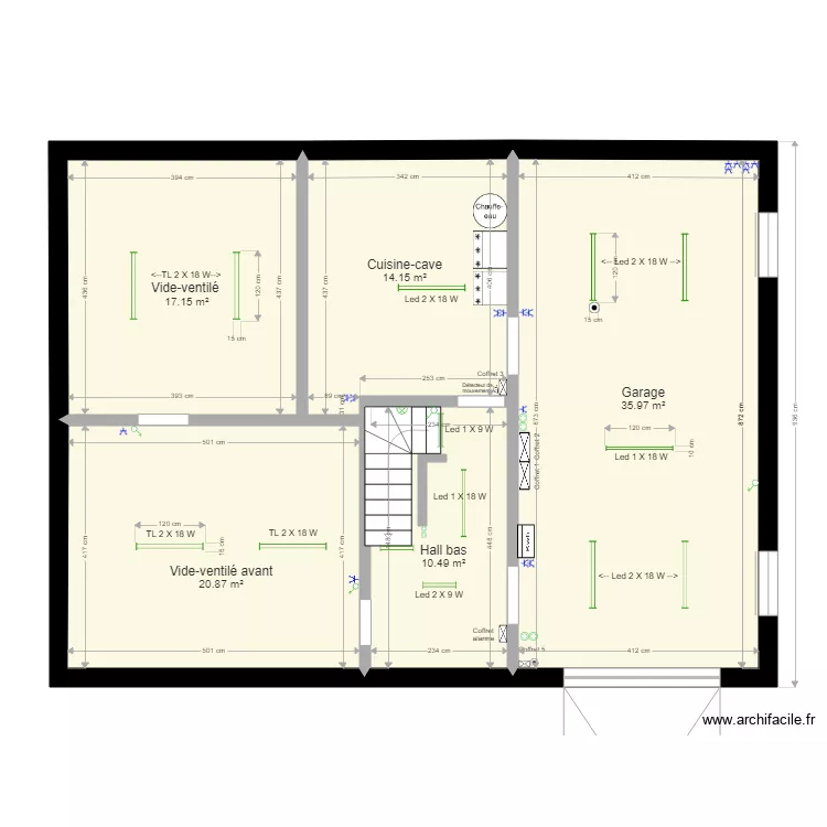 2026-02-15-Plan électrique du sous sol-1. Plan de 5 et 99 m² 2026-02-15-Plan électrique du sous sol-1. Plan de 5 et 99 m²