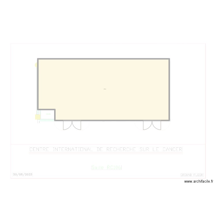 RC106. Plan de 1 pièce et 626 m2
