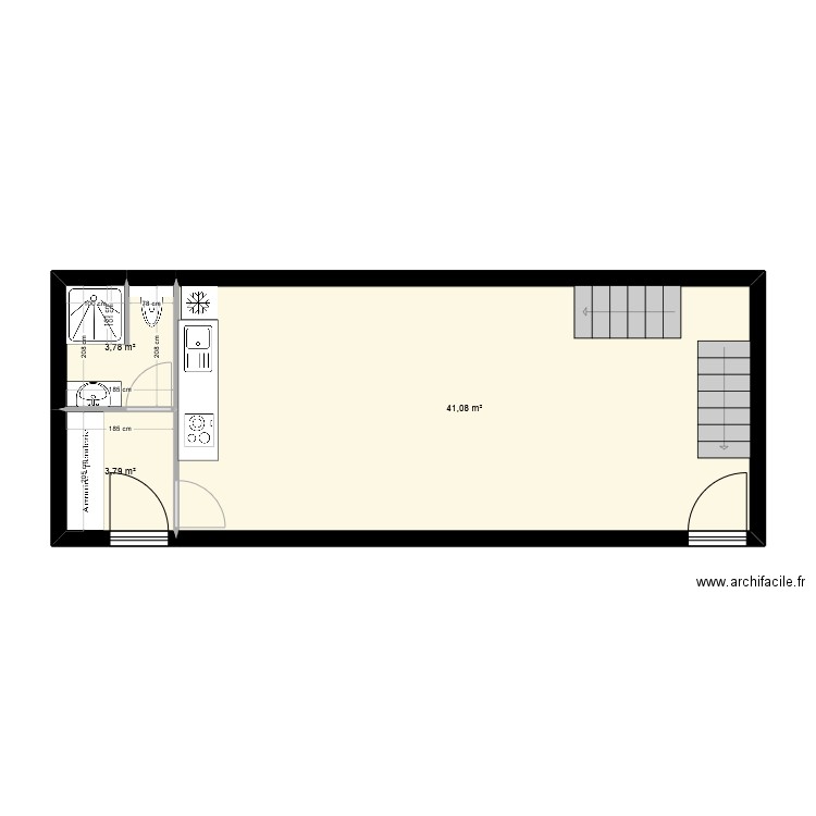 2025.01.26 - simple. Plan de 3 pièces et 49 m2