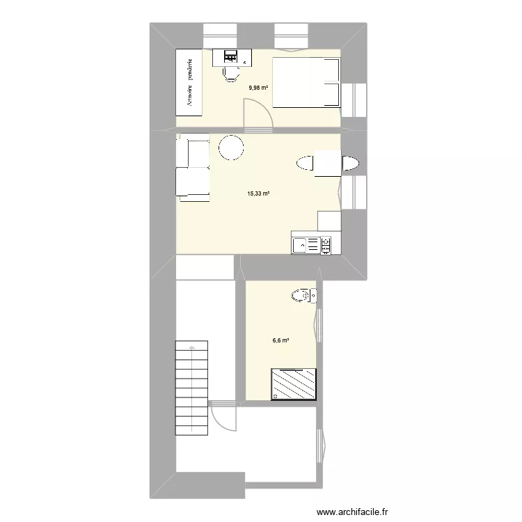 maison v2. Plan de 3 et 32 m² maison v2. Plan de 3 et 32 m²