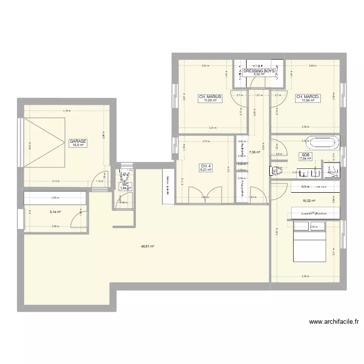 PLAN co. Plan de 11 et 142 m² PLAN co. Plan de 11 et 142 m²