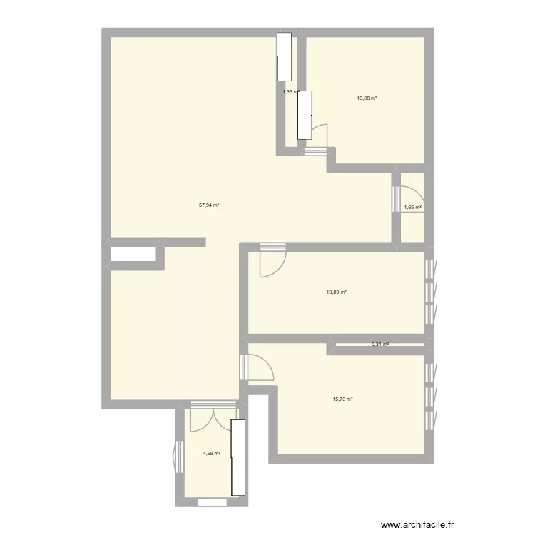 Appartement. Plan de 8 et 109 m² Appartement. Plan de 8 et 109 m²