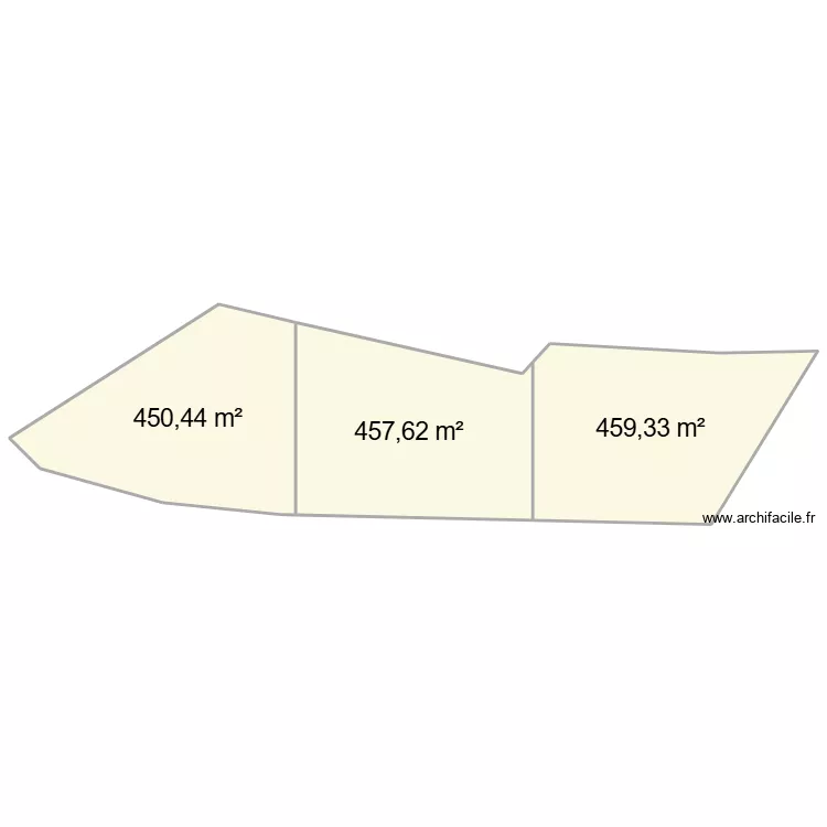 PLAN DE MASSE MILUAN 2. Plan de 3  et 1367 m²