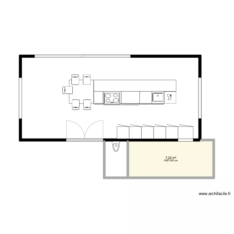 Cotation cuisine or&eacute;e. Plan de 