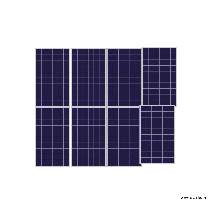 panneaux petite cabane. Plan de 
