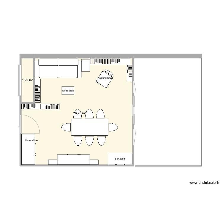 L/D - +Ter 05.29. Plan de 2 pièces et 28 m2