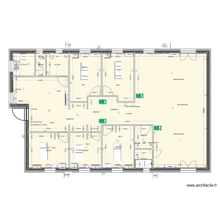 Cabinet H2Kine. Plan de 0 pièce et 0 m2