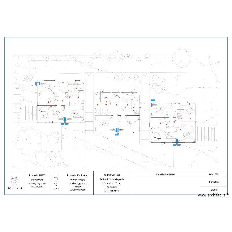M Dujardin. Plan de 0 pièce et 0 m2