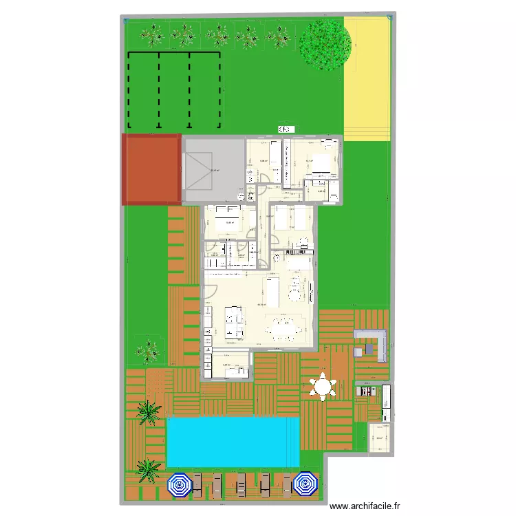 MAISON ALEXANDRE APRES TRAVAUX BIS. Plan de 