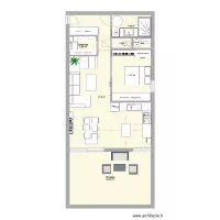 Appart en p&eacute;tant un seul mur version 2