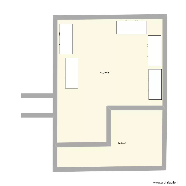 hall d'accueil. Plan de 2 et 55 m² hall d'accueil. Plan de 2 et 55 m²