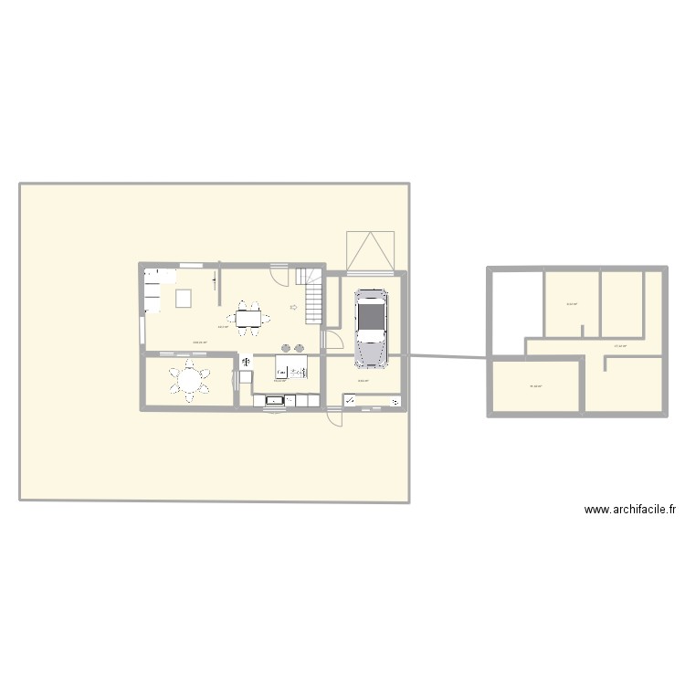 kaz 1. Plan de 7 pièces et 348 m2