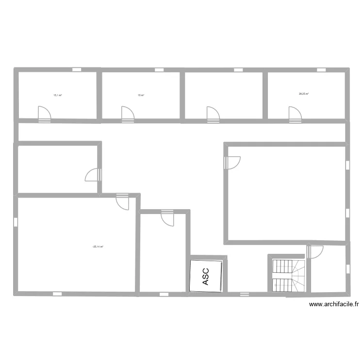 R+1 Boom FINAL. Plan de 4  et 120 m²