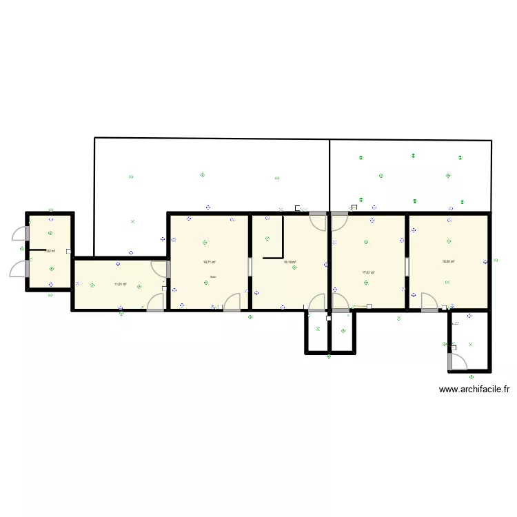 BOULLANGERIE Unifilaire. Plan de 